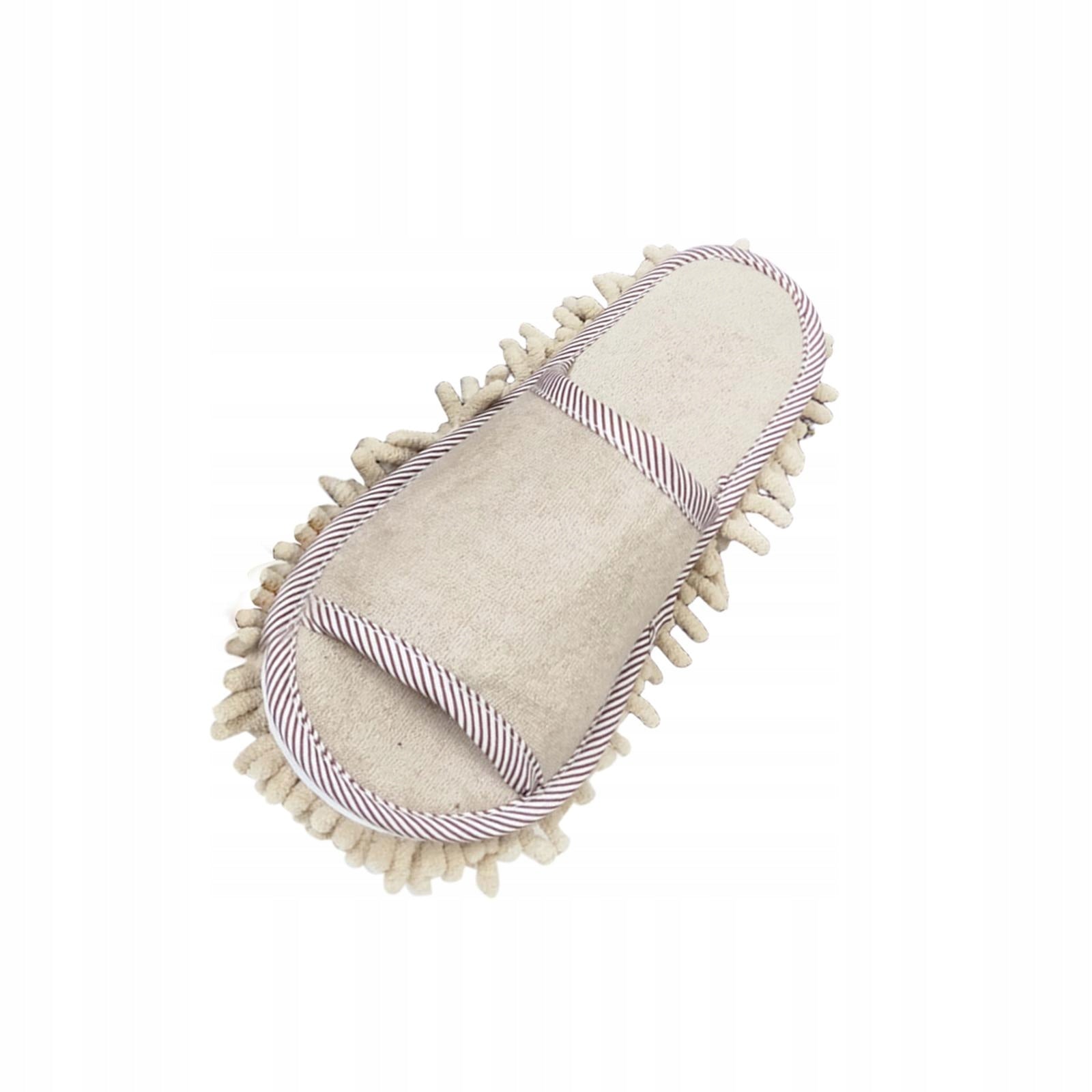 Mopping House Shoes, Floor Cleaning, Wiping House Shoes, Open Toes, Beige