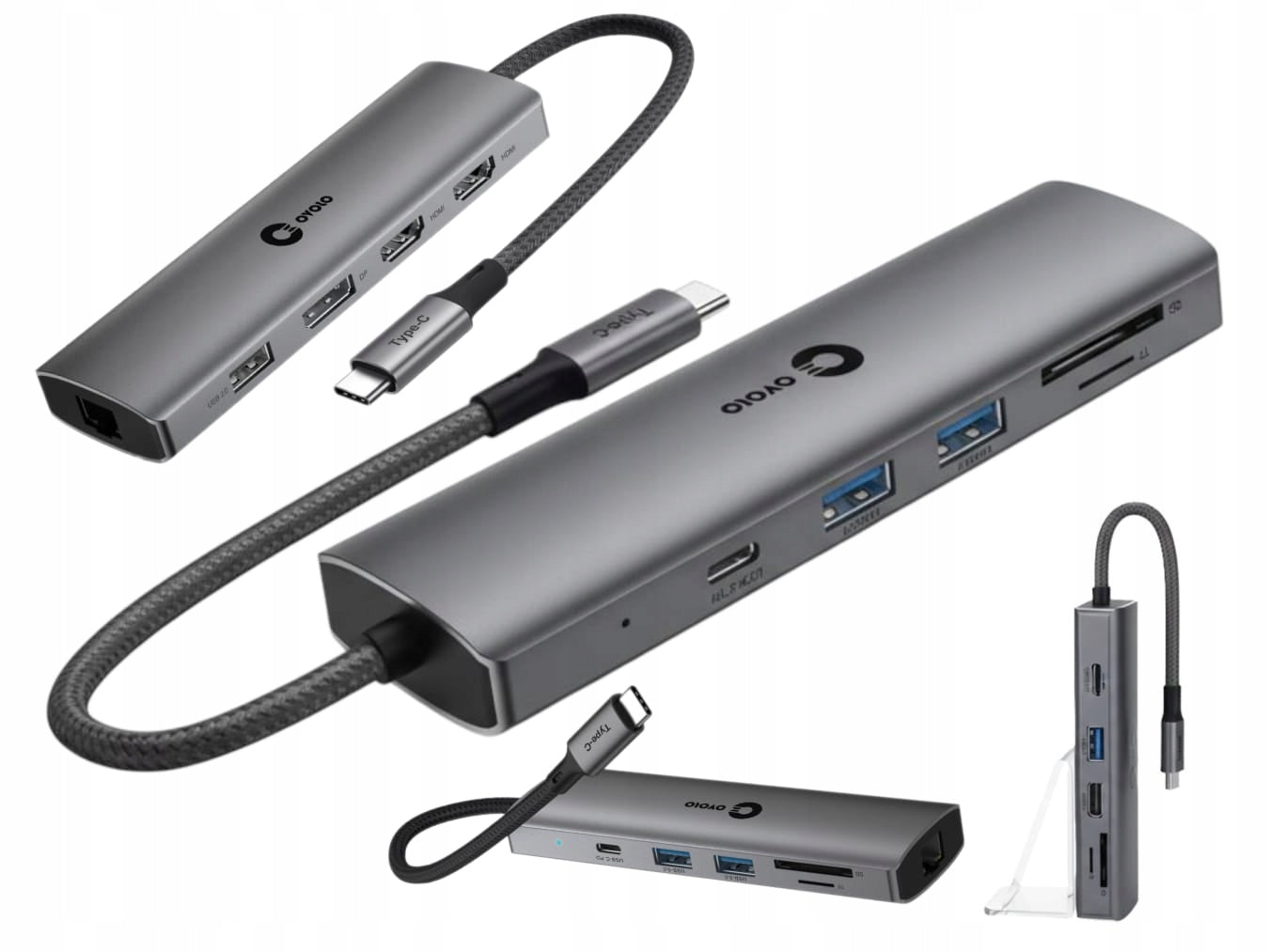 More Ports & Charging PD 100W Single Cable 2 USB-C HUB Monitors for MSI