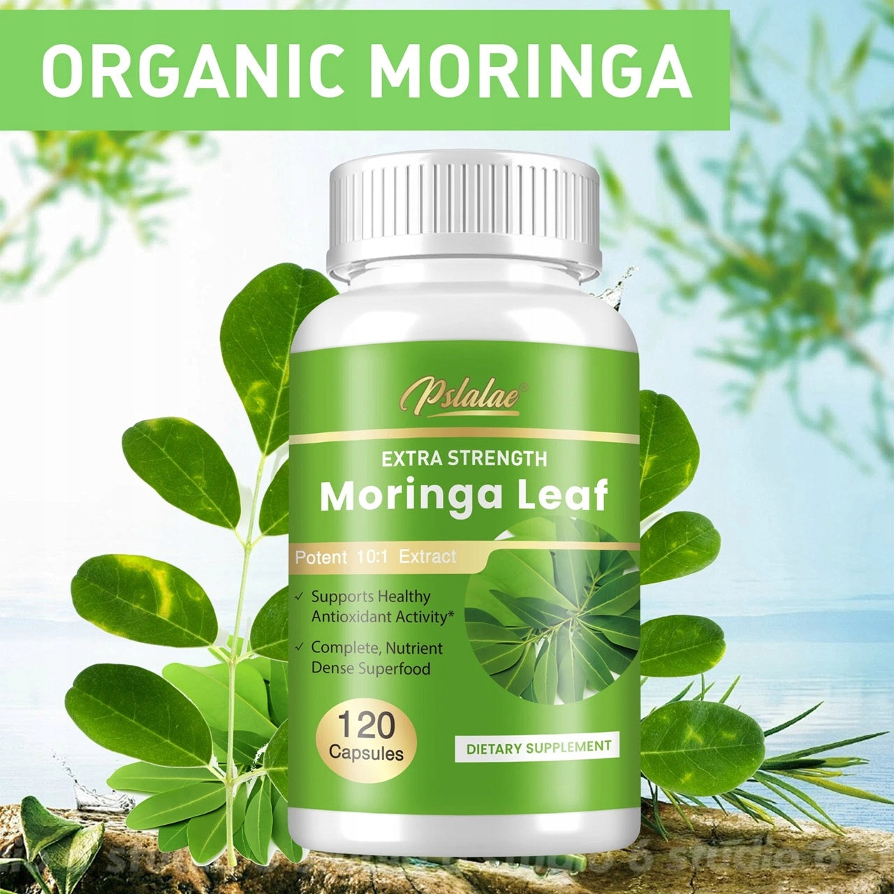 Moringa Leaf 7500 mg – support metabolism and digestion, immunity and energy Packaging status original