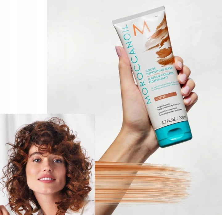Moroccanoil Tönungs-Haarmaske 200 ml, Kupfer 