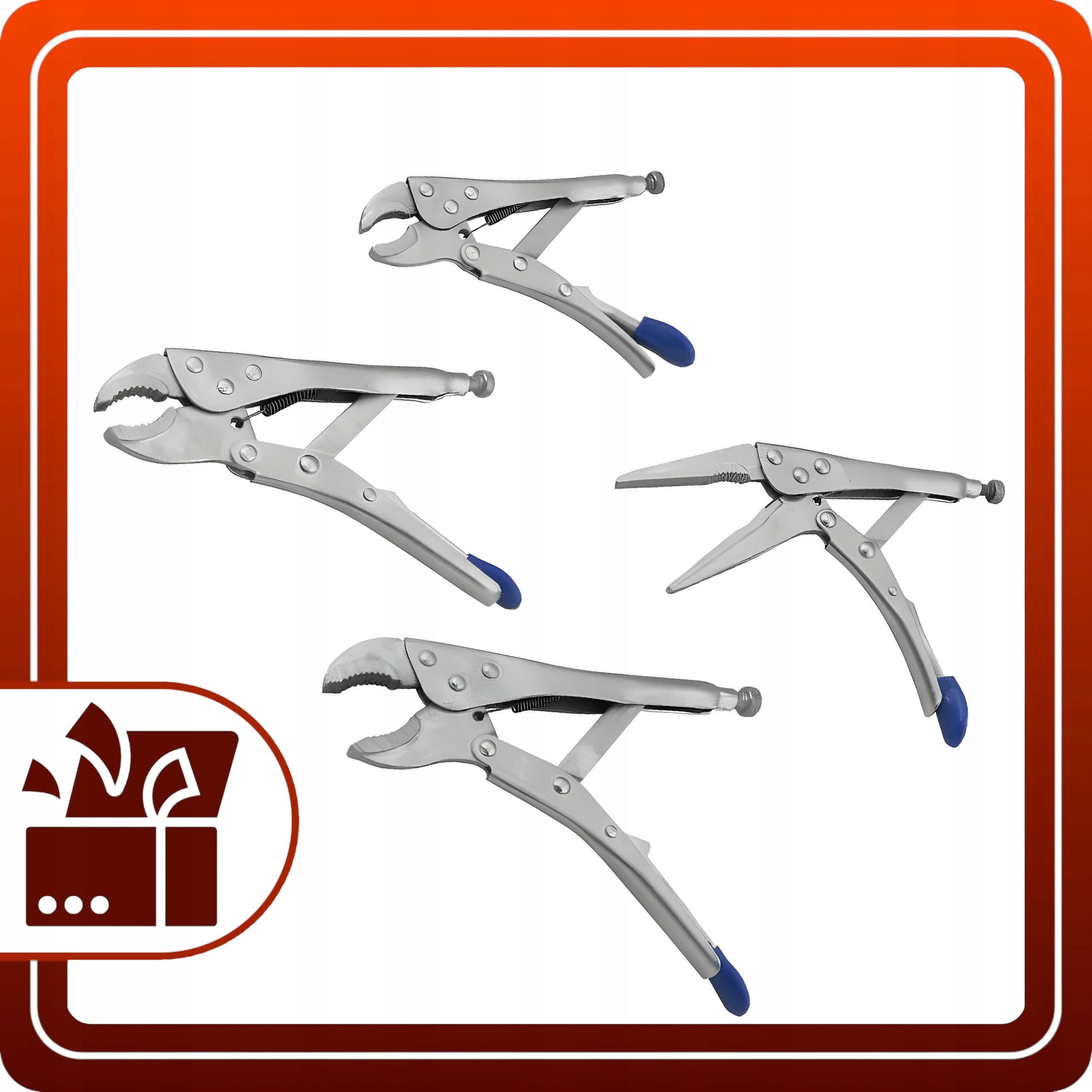 Morsea Crimping Pliers Set of 4 Wrench Type Walrus Frog 150-250 mm Kind multi-functional pliers elongated pliers locking pliers set