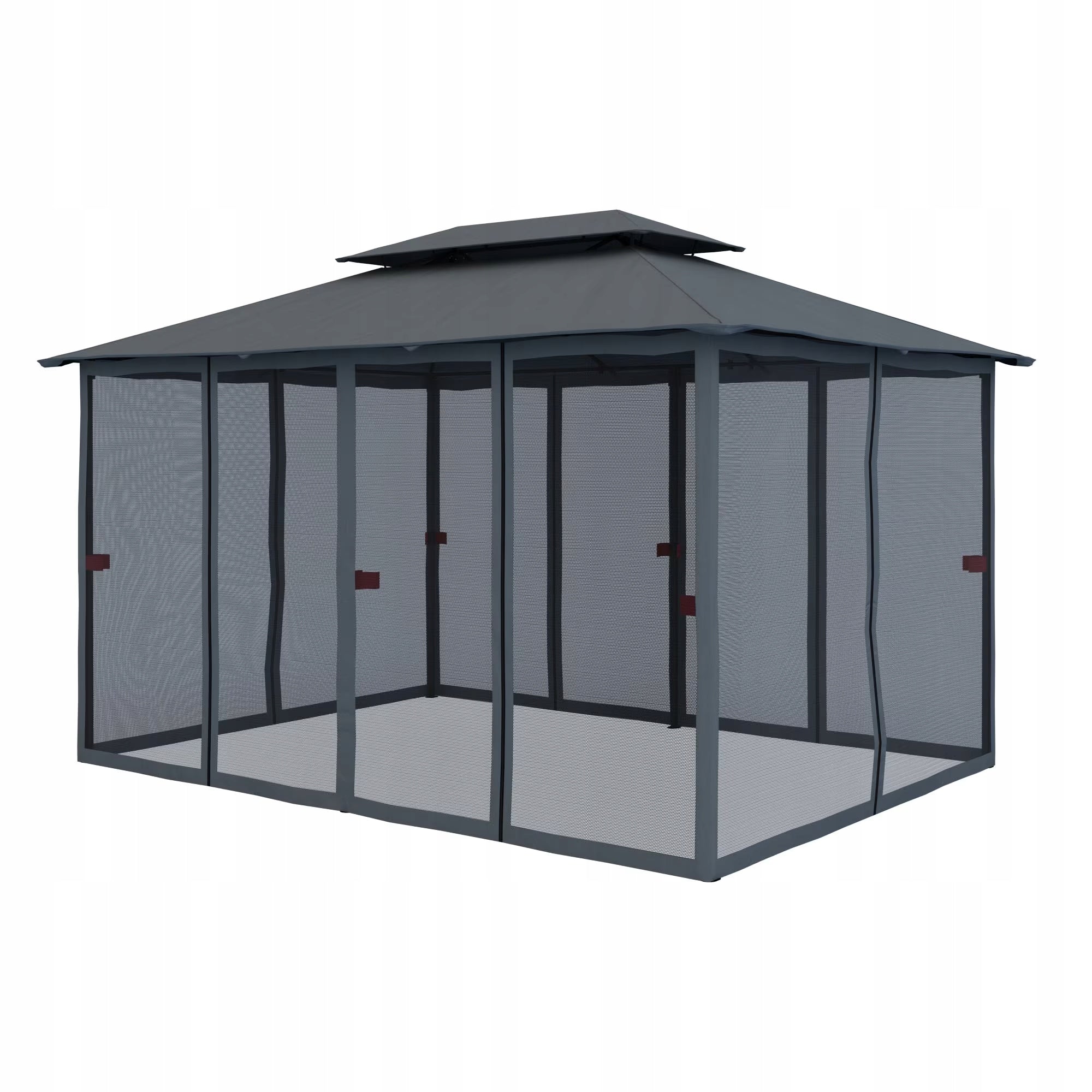 Mosquito Net Wall Set for Comfort Pavilion 4x3m ANTHRACITE 6 pcs. Width 3 m
