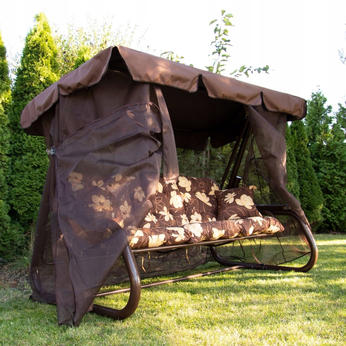 Mosquito Net for Garden Swing PRESIDENT color Brown