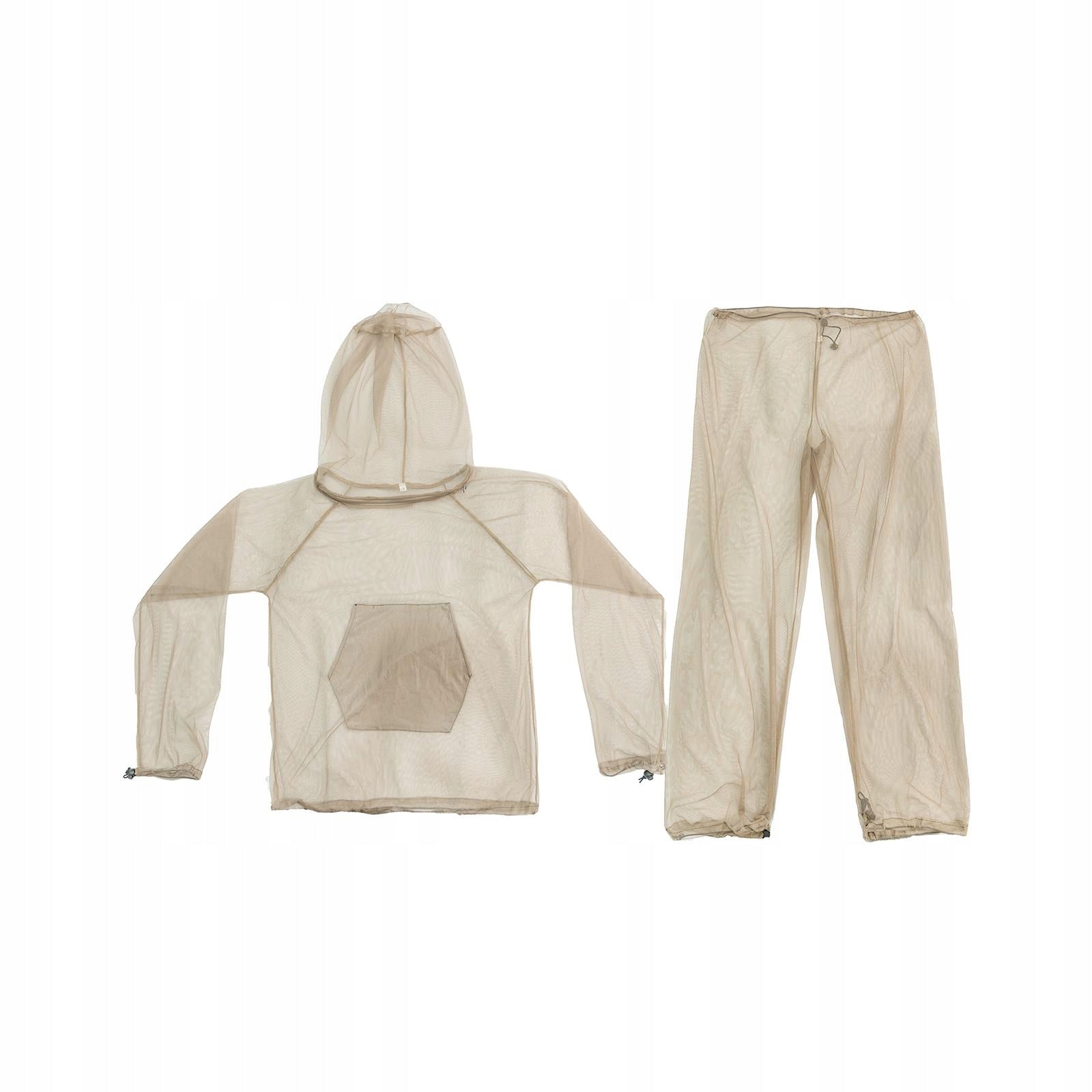 Mosquito Netting Suit with Zipper Breathable Body Protection Khaki XL XXL Brand no brand