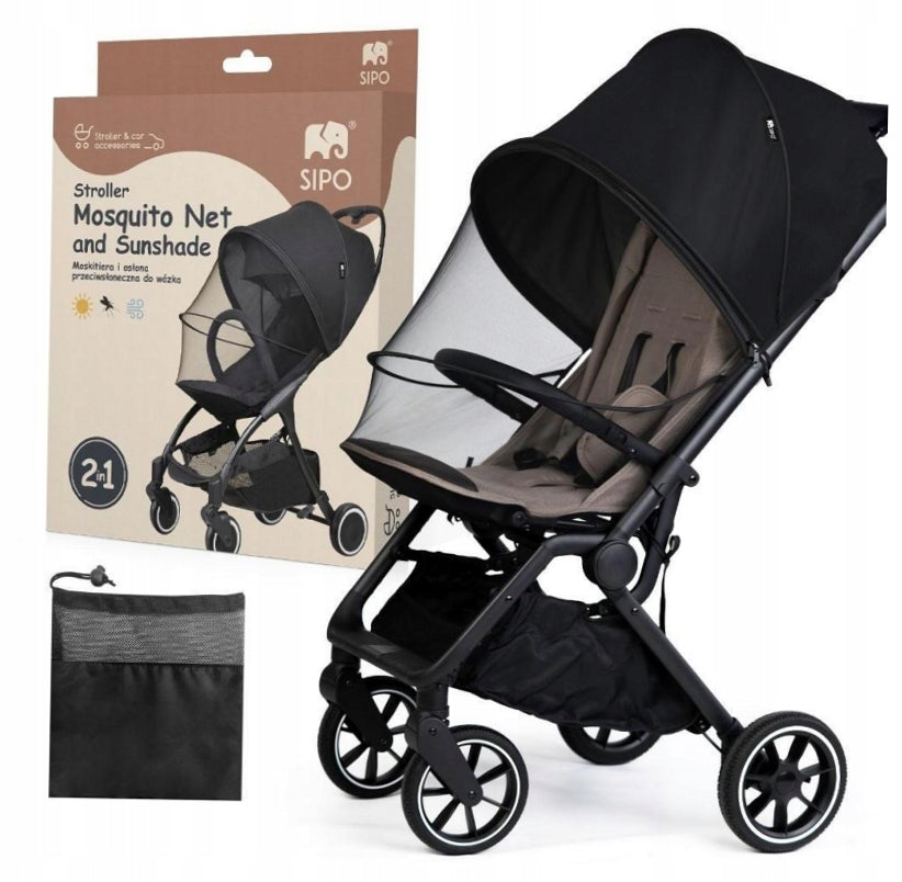 Mosquito net and sunshade 2in1