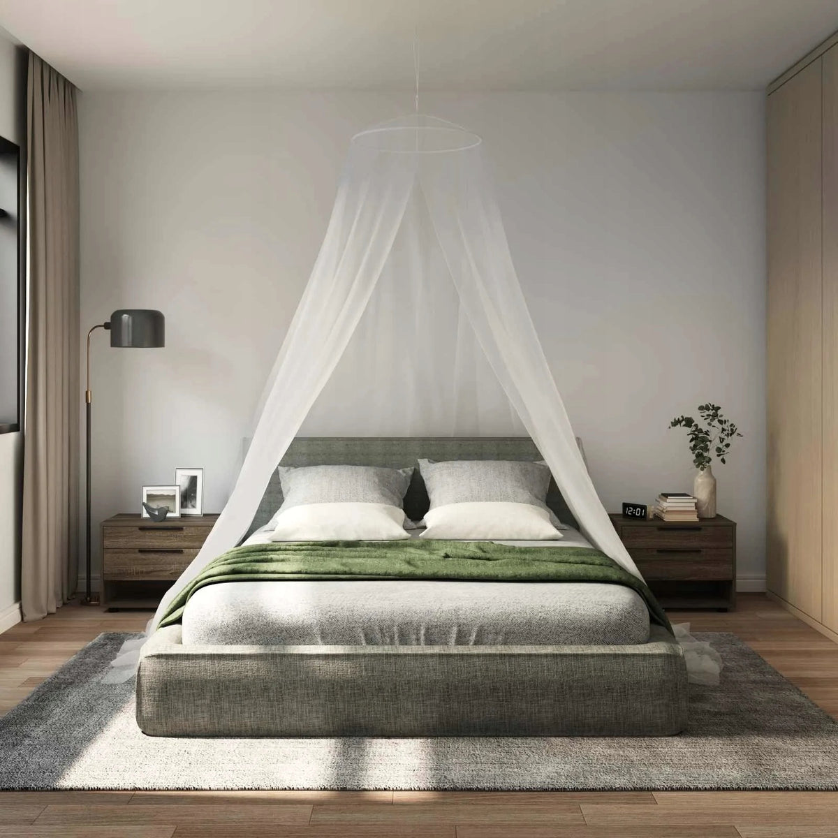 Mosquito net for bed 3 pcs. 156 mesh White Polyester Manufacturer code 42033555