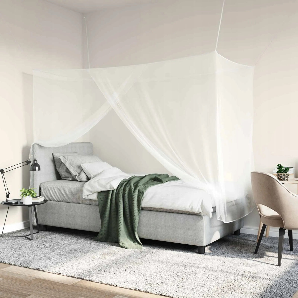 Mosquito net for bed 3 pcs. 156 mesh White Polyester Manufacturer code 42033558