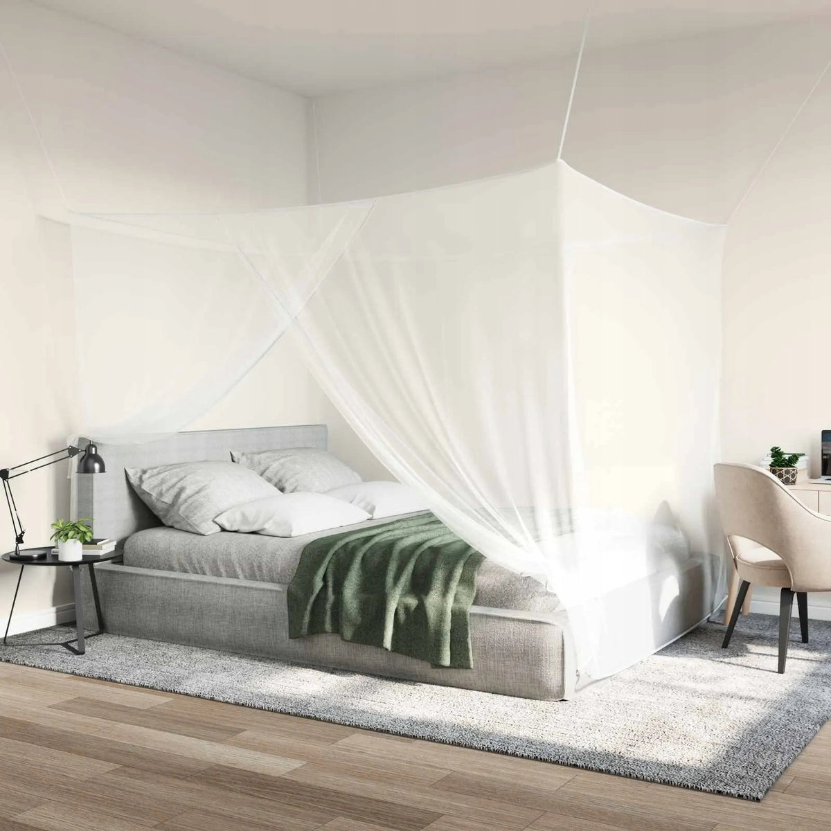 Mosquito net for bed 3 pcs. 156 mesh White Polyester Manufacturer code 42033560