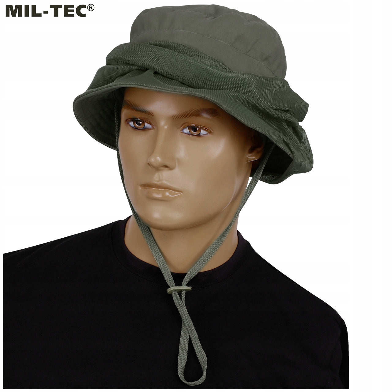 Mosquito net travel hat net protection against mosquitoes MIL-TEC +GR. Manufacturer code SP.19459