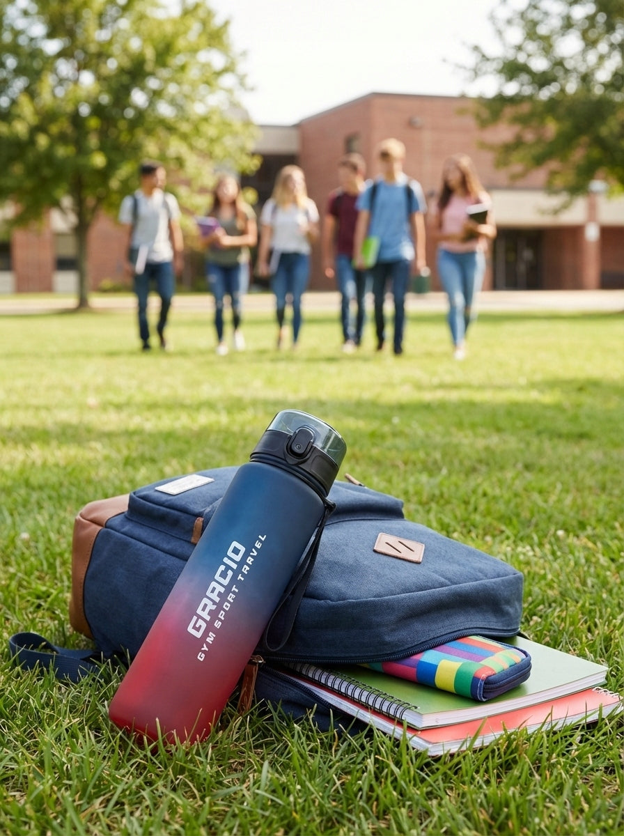 Motivational Water Bottle Tritan 1L Measure BPA Free Sport GRACIO Manufacturer code Wysokiej Jakości Bidon Butelka na Wodę 1L