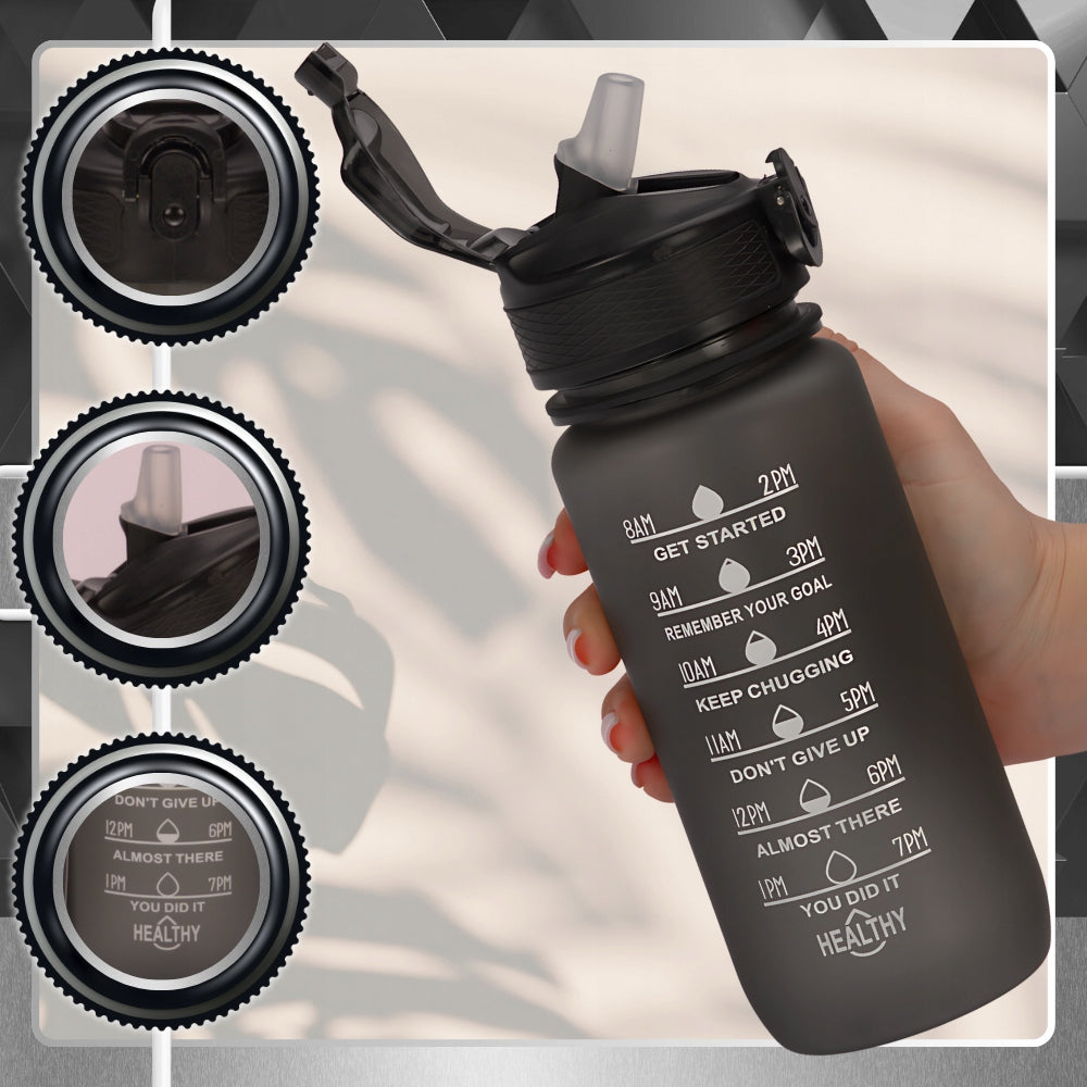 Motivational bottle 600ml TRESSARI TRITAN sports water bottle BPA FREE Volume 600 ml