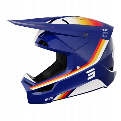 Motocross helmet SHOT FURIOUS AIM BLUE GLOSSY Roz. M