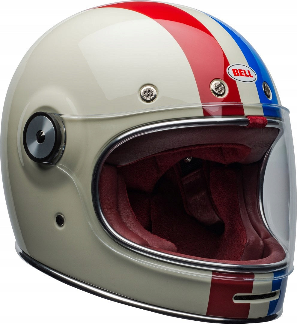 Motocyklová přilba Bell DLX Bullitt Vintage White/Red/Blue vel. S (55-56cm)