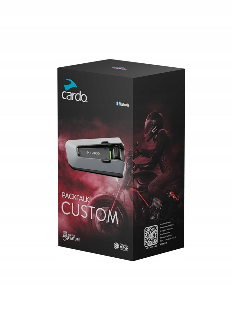 Motocyklový interkom Cardo Packtalk Custom Single