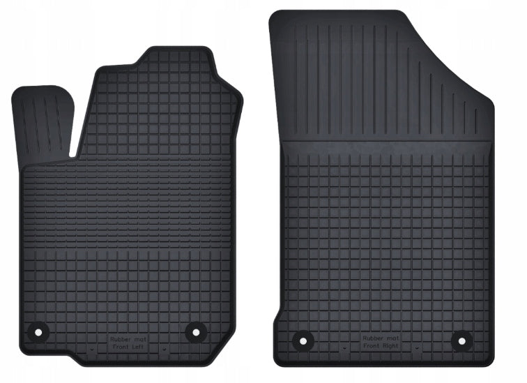 Motohobby CAR MATS RUBBER TROUGH FRONT HIGH RIM +STOPPERS