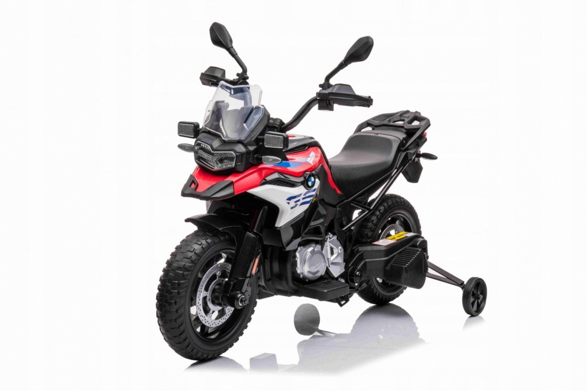 Motor BMW F850 GS for children's battery Red + Auxiliary wheels + Au