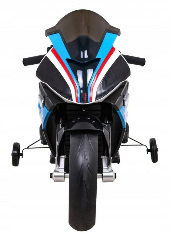 Motor BMW HP4 for children's battery Blue + Auxiliary wheels + Free