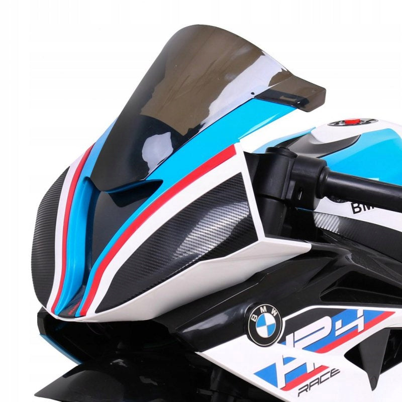 Motor BMW HP4 for children's battery White + Auxiliary wheels + Free Maximum speed 5 km/h
