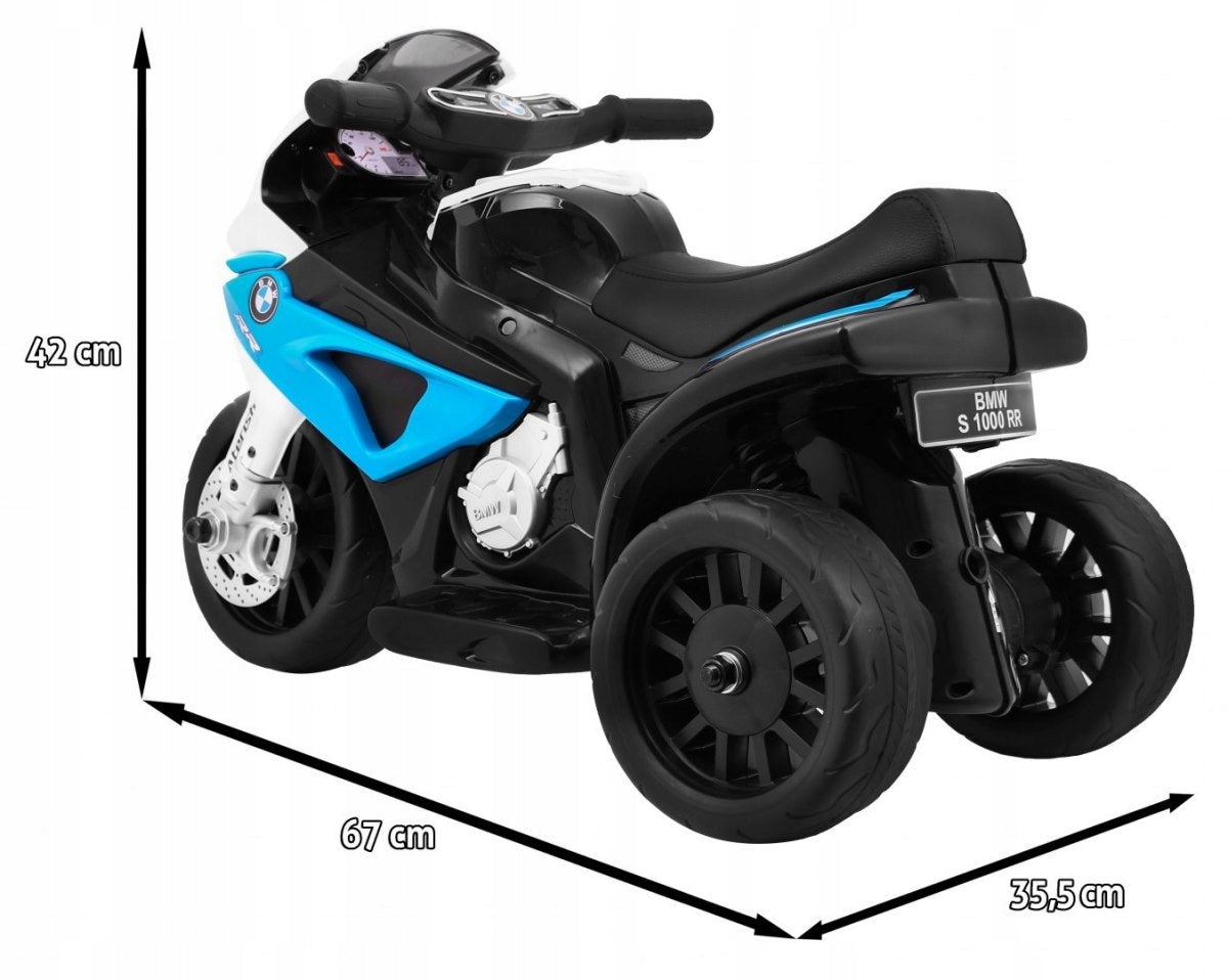 Motor BMW S1000 RR Mini Battery Pack for Kids Blue + 3 Wheels + Sound Manufacturer code PA.JT5188.NIE