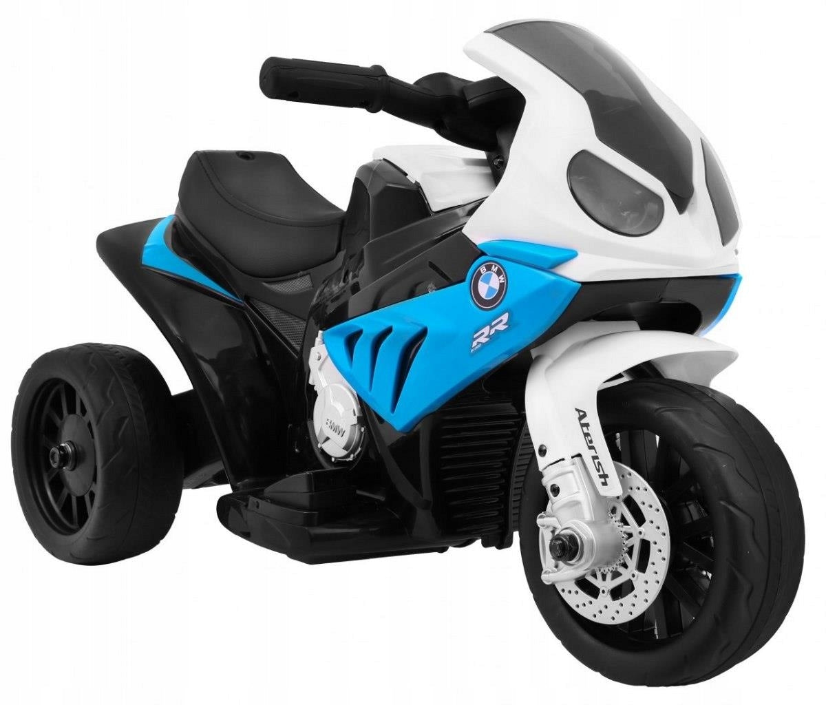 Motor BMW S1000 RR Mini Battery Pack for Kids Blue + 3 Wheels + Sound