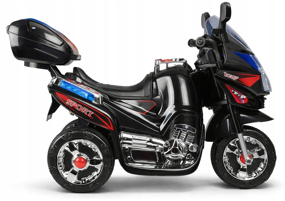 Motor Battery Operated HC8051 Kids Black Chaser Light Led Sounds Maximum speed 4 km/h