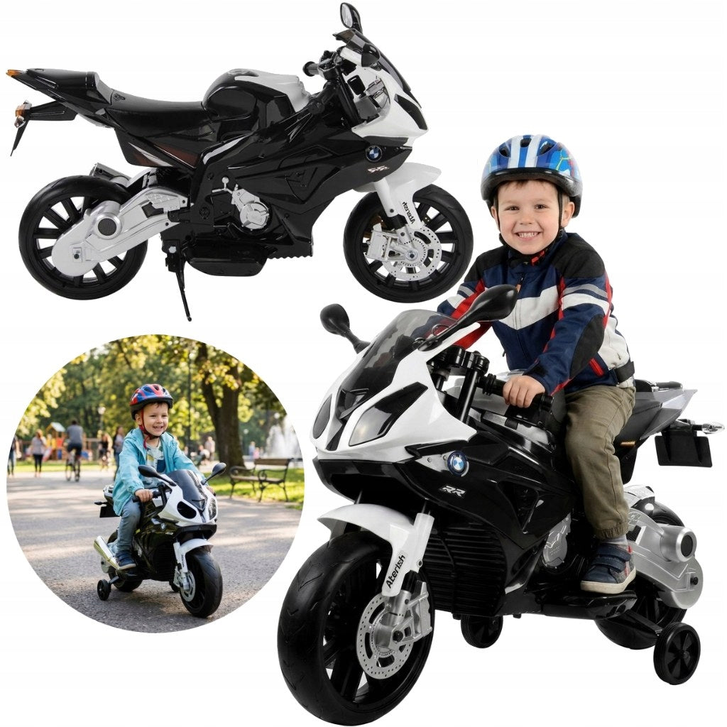 Motor Battery Operated Kids Electric Tricycle LED Lights Black