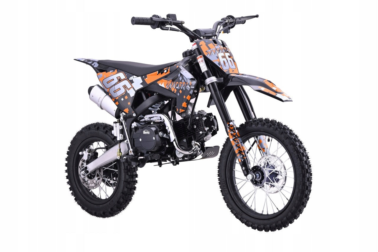 Motor Cross Combustion IMMORTAL 110cc 4 Gears Wheels 14/12 Orange