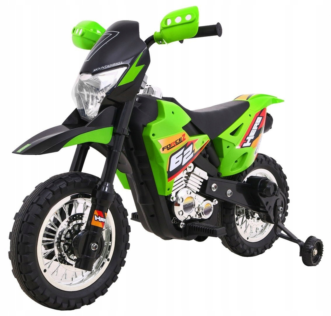 Motor Cross for Kids Battery Operated Auxiliary Wheels LED Sounds