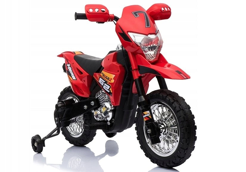Motor Cross for Kids Battery Operated Auxiliary Wheels LED Sounds