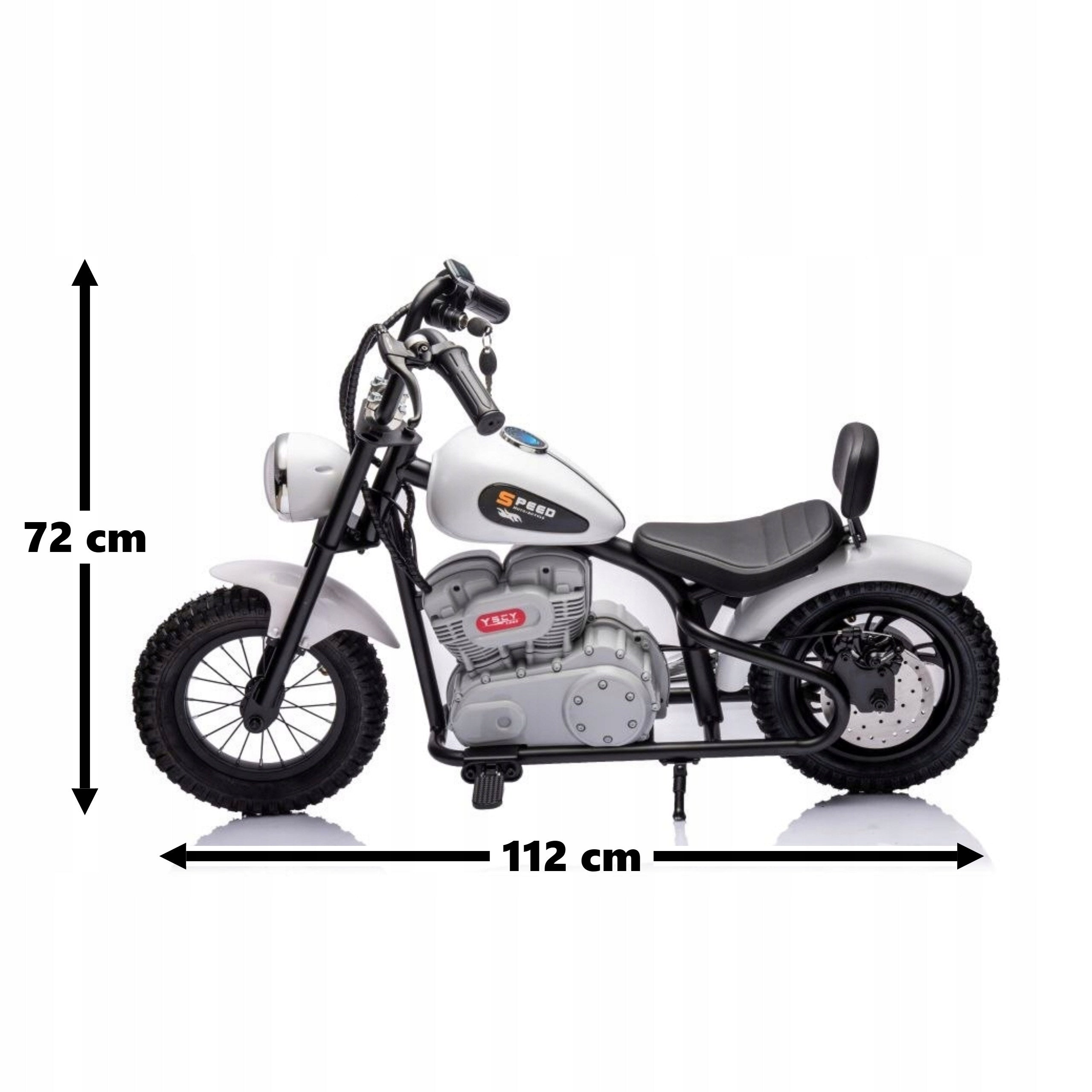 Motor For Children's Battery 36V Pumped Wheels Disc Brake White Manufacturer code motor na akumulator 36v pompowane koła