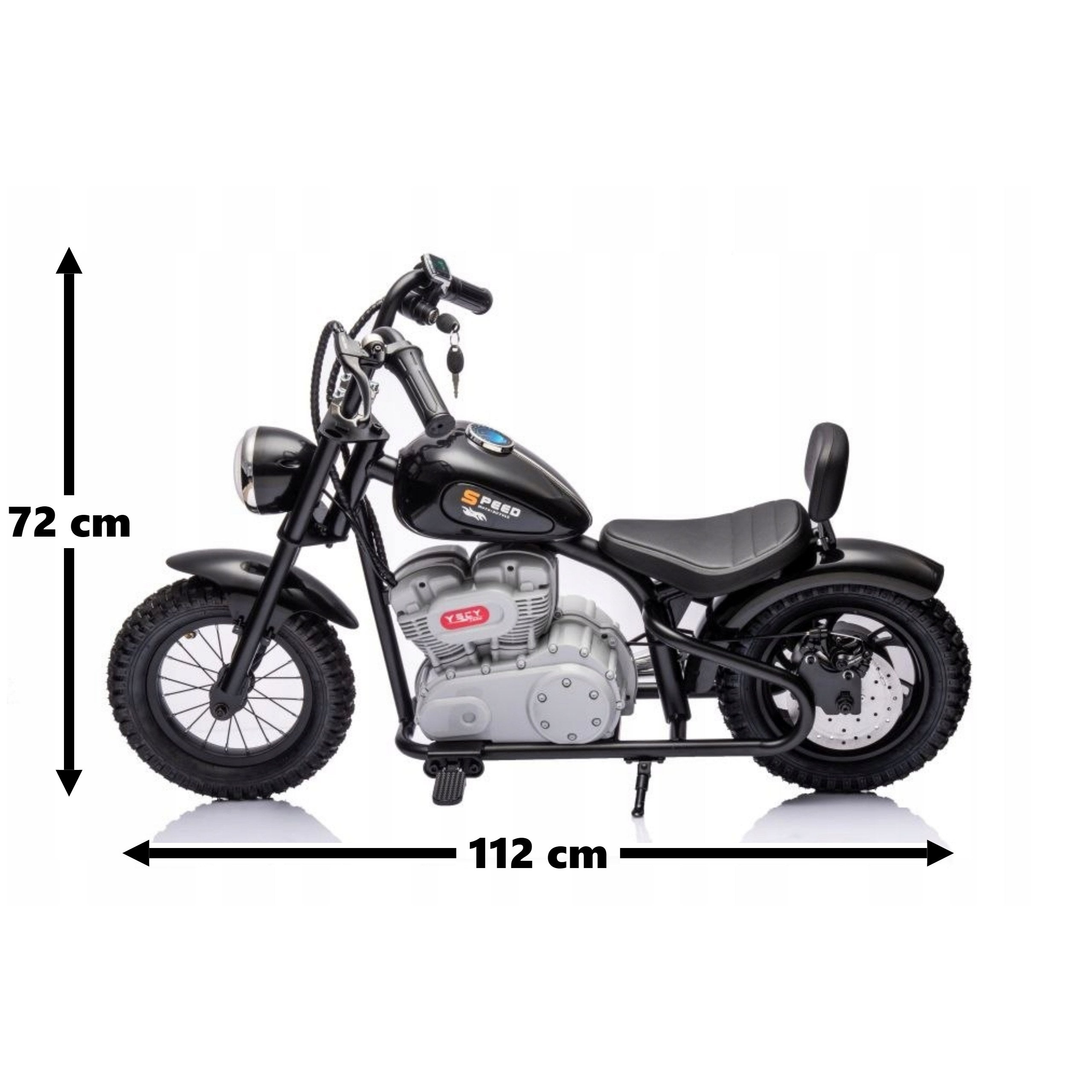 Motor For Children's Battery 36V Pumped Wheels LED Light Black Manufacturer code motor akumulatorowy dzieci 36v pompowane