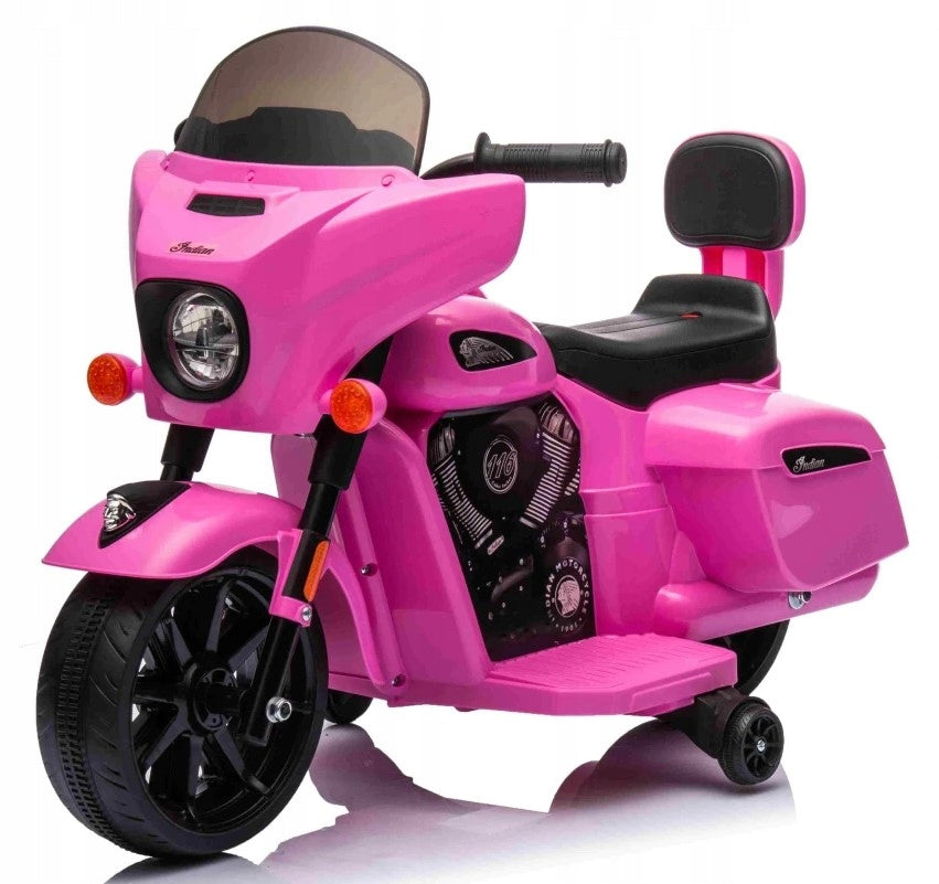 Motor Motorcycle Chopper 6V 35W Led Side Wheels Pink