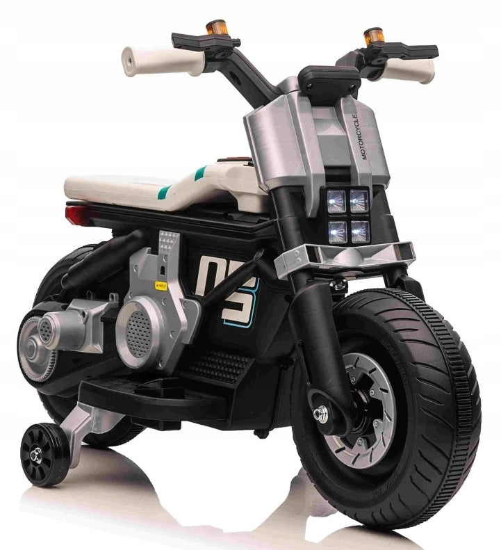 Motor Motorcycle for Rechargeable Battery Light Sounds White
