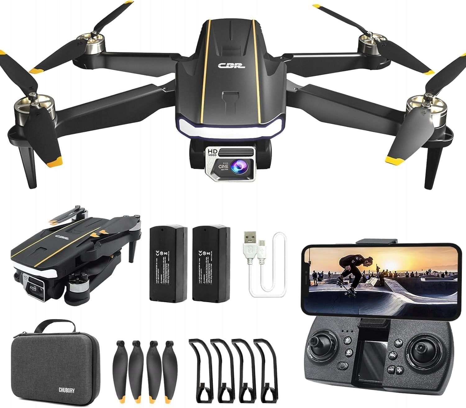 Motor drone brushless WiFi camera FPV Quadcopter SET CHUBORY A68