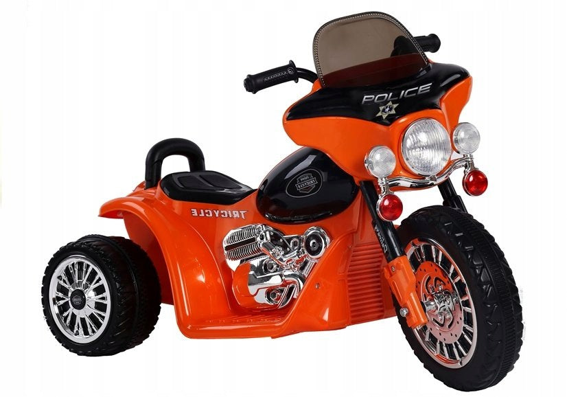Motor for triple battery with LED for children orange