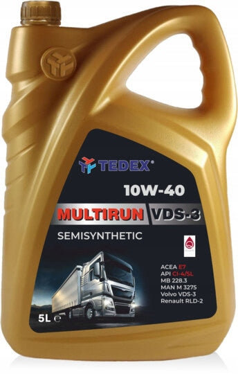 Motor oil Tedex Multirun VDS3 Motor Oil CI-4/SL 10W-40 5L