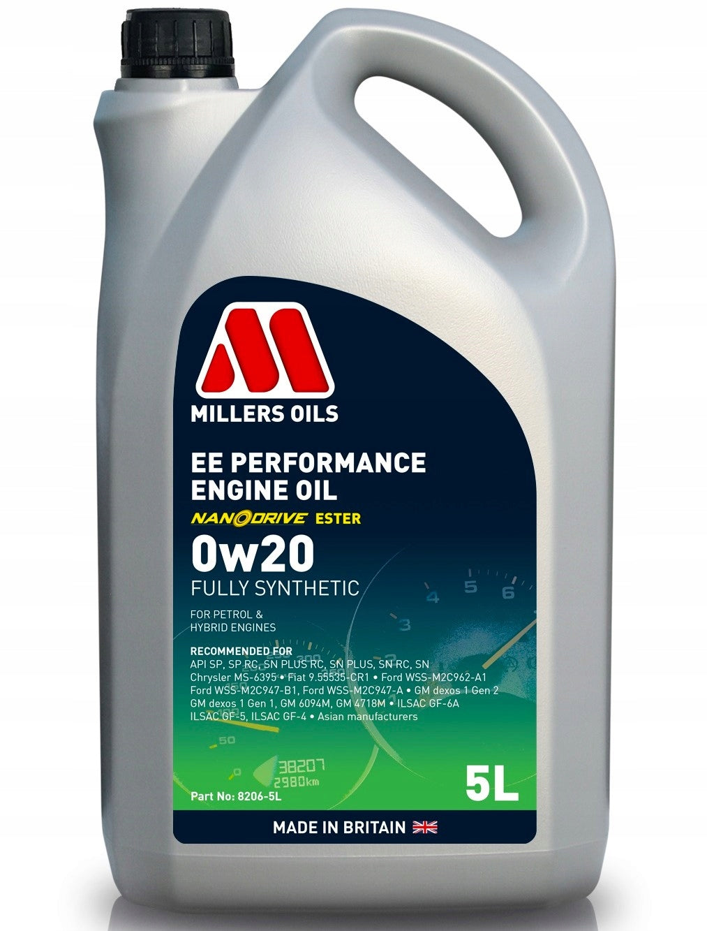 Motor oil synthetic Millers Oils EE Performance 0W20 5L