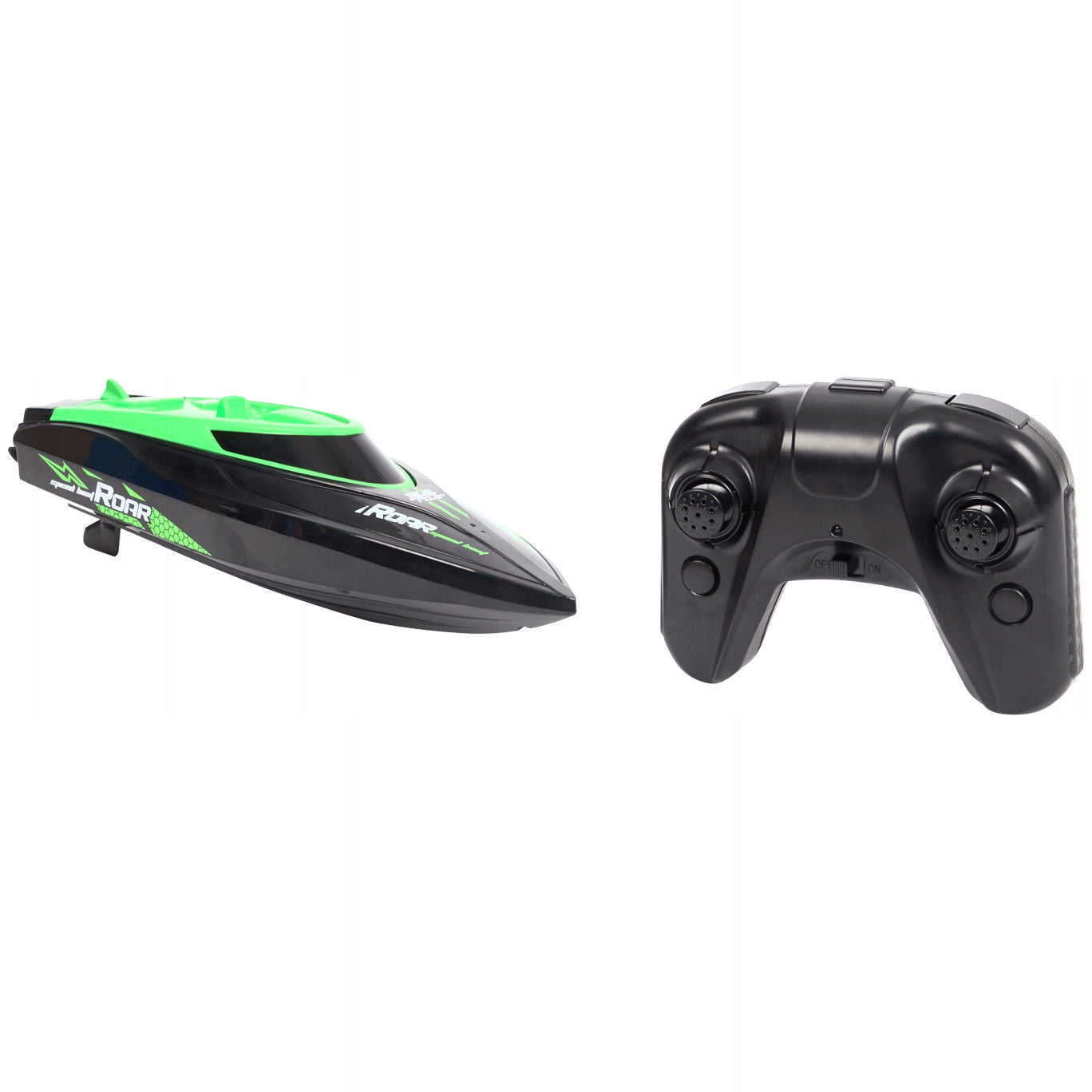 Motorboat Boat Remote Controlled RC + PILOT BLACK AND GREEN 25 CM Manufacturer code Motorówka Łódź Łódka Zdalnie Sterowana R