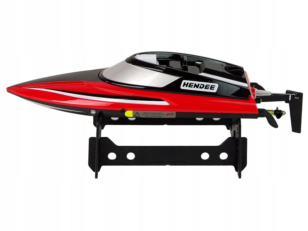 Motorboat R/ C 2,4G red 20- 25 km/ h 320x160 mm Lean Toys Kid's age 8＋ years