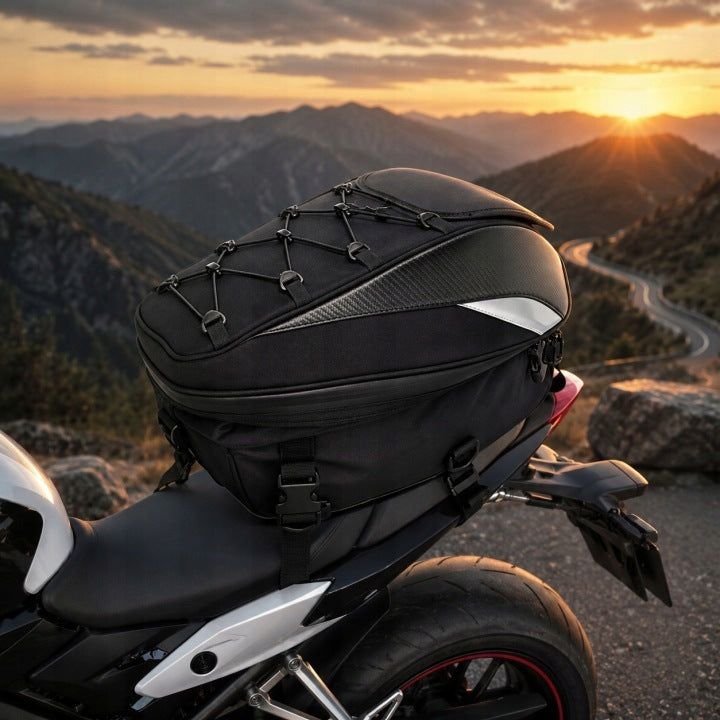 Motorcycle Backpack 2in1 Helmet Bag Seat Cover Waterproof Moto Packaging status original