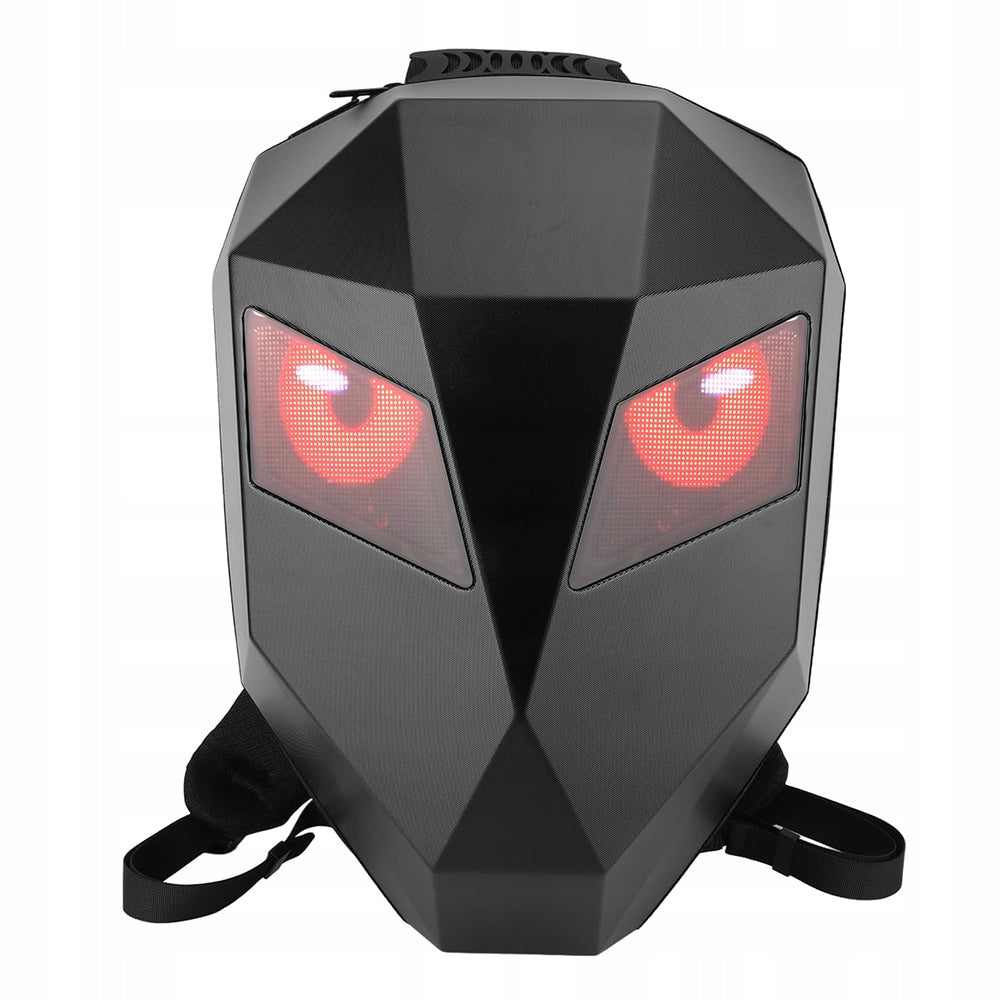Motorcycle Backpack Iron Man Eyes LED Screen Pixel Art Spacious Waterproof Manufacturer no brand