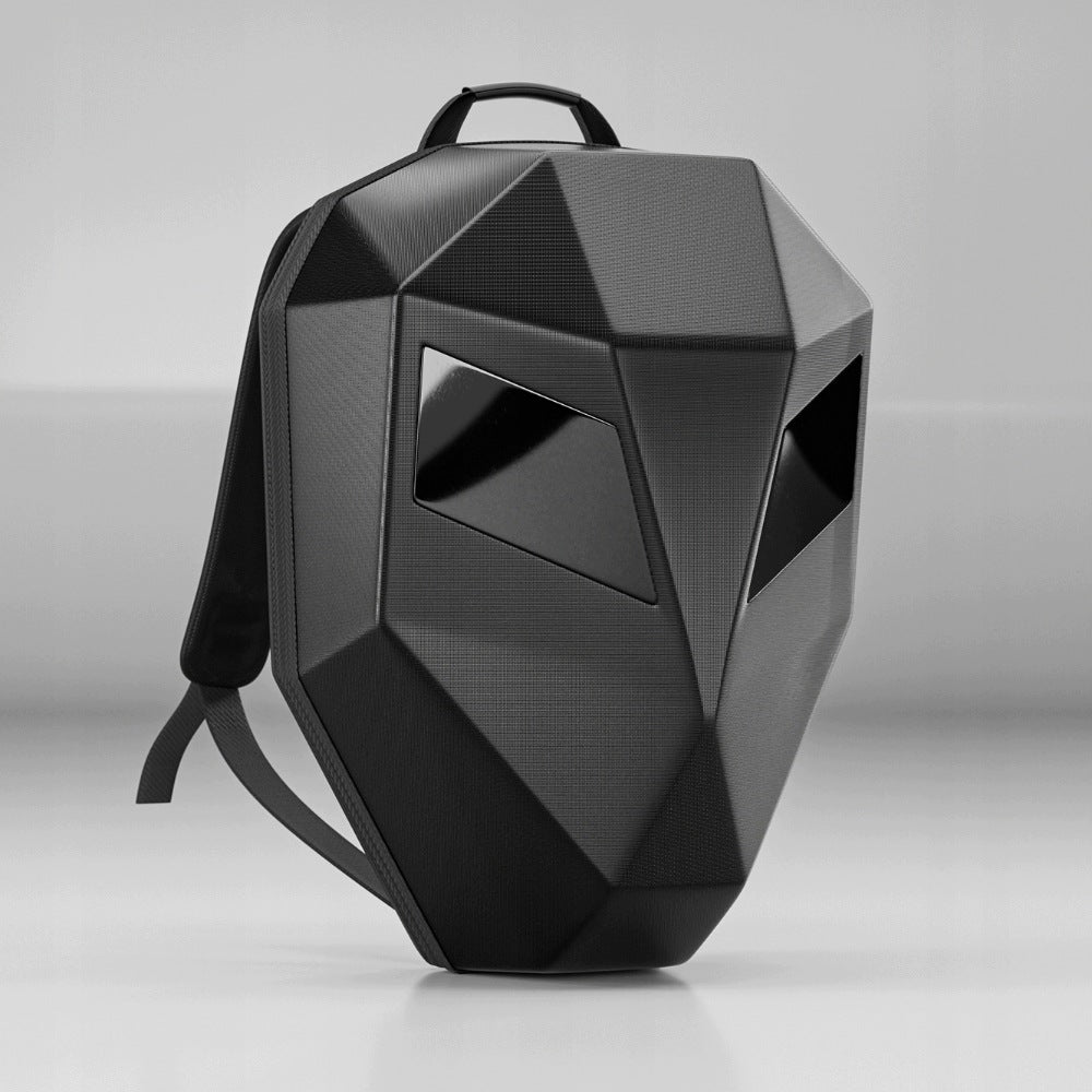 Motorcycle Backpack Iron Man Eyes LED Screen Pixel Art Spacious Waterproof