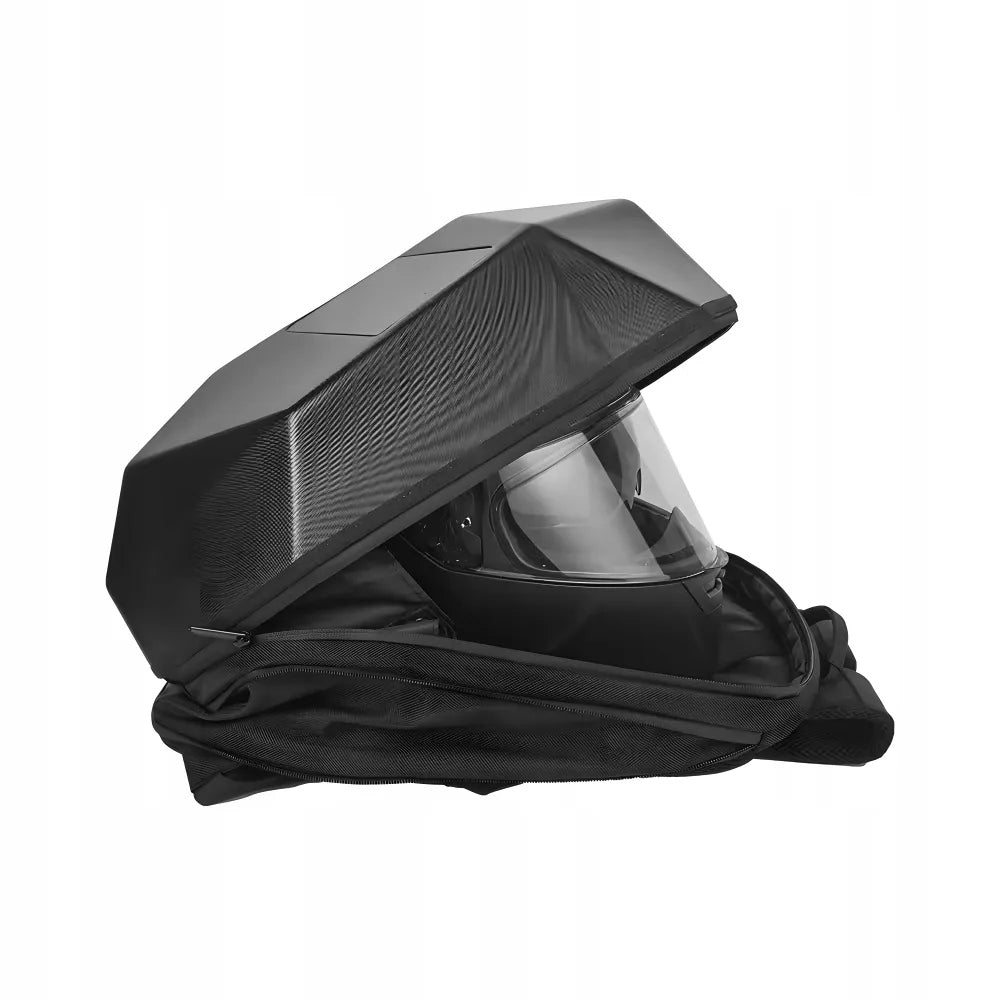 Motorcycle Backpack Iron Man Eyes LED Screen Spacious Waterproof + Powerbank BT Packaging status original