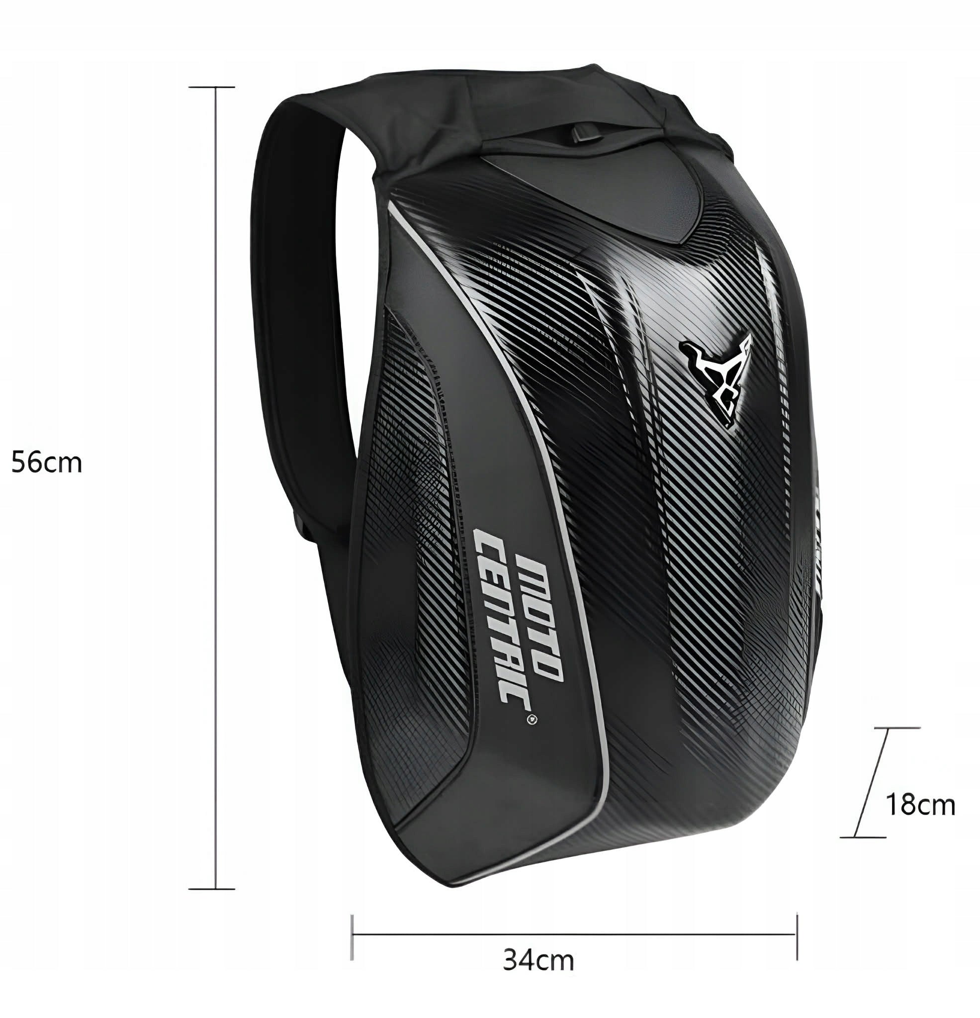 Motorcycle Backpack for Laptop Waterproof Carbon Black 30L Manufacturer Motocentric