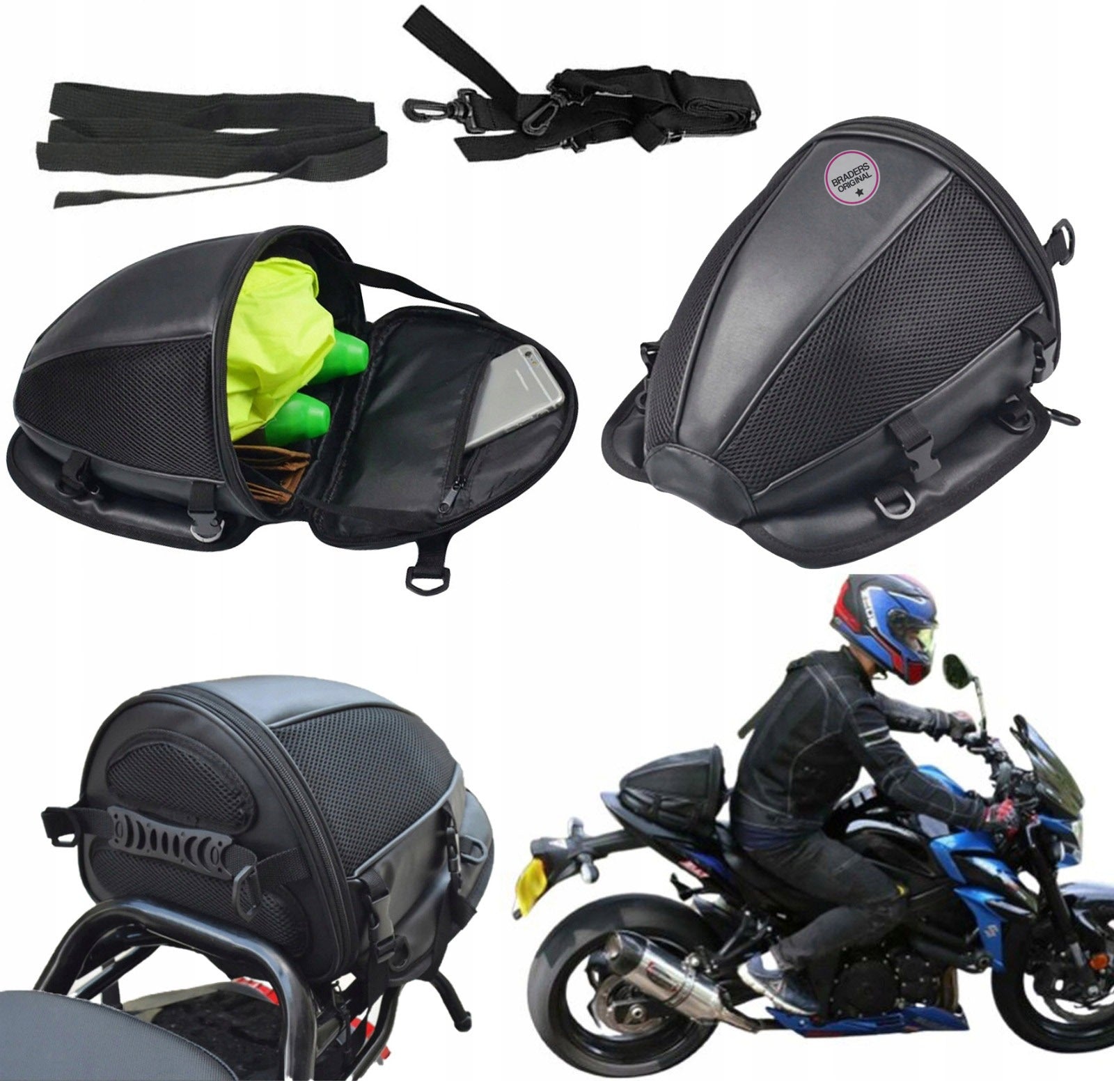 Motorcycle  Bag – Waterproof Tail Bag for 2in1 Seat