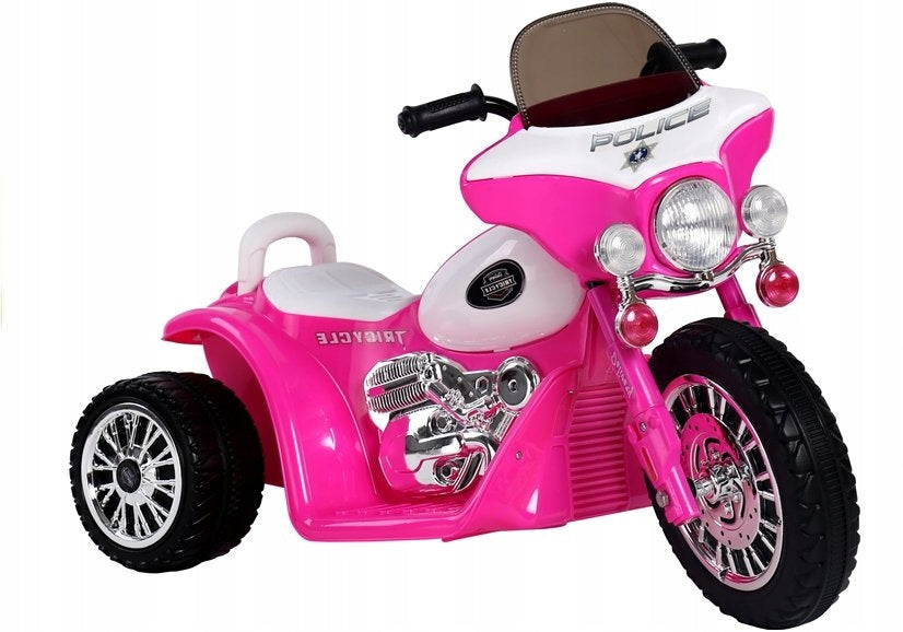 Motorcycle Battery Tricycle JT568 Police For Children LED Lean Cars
