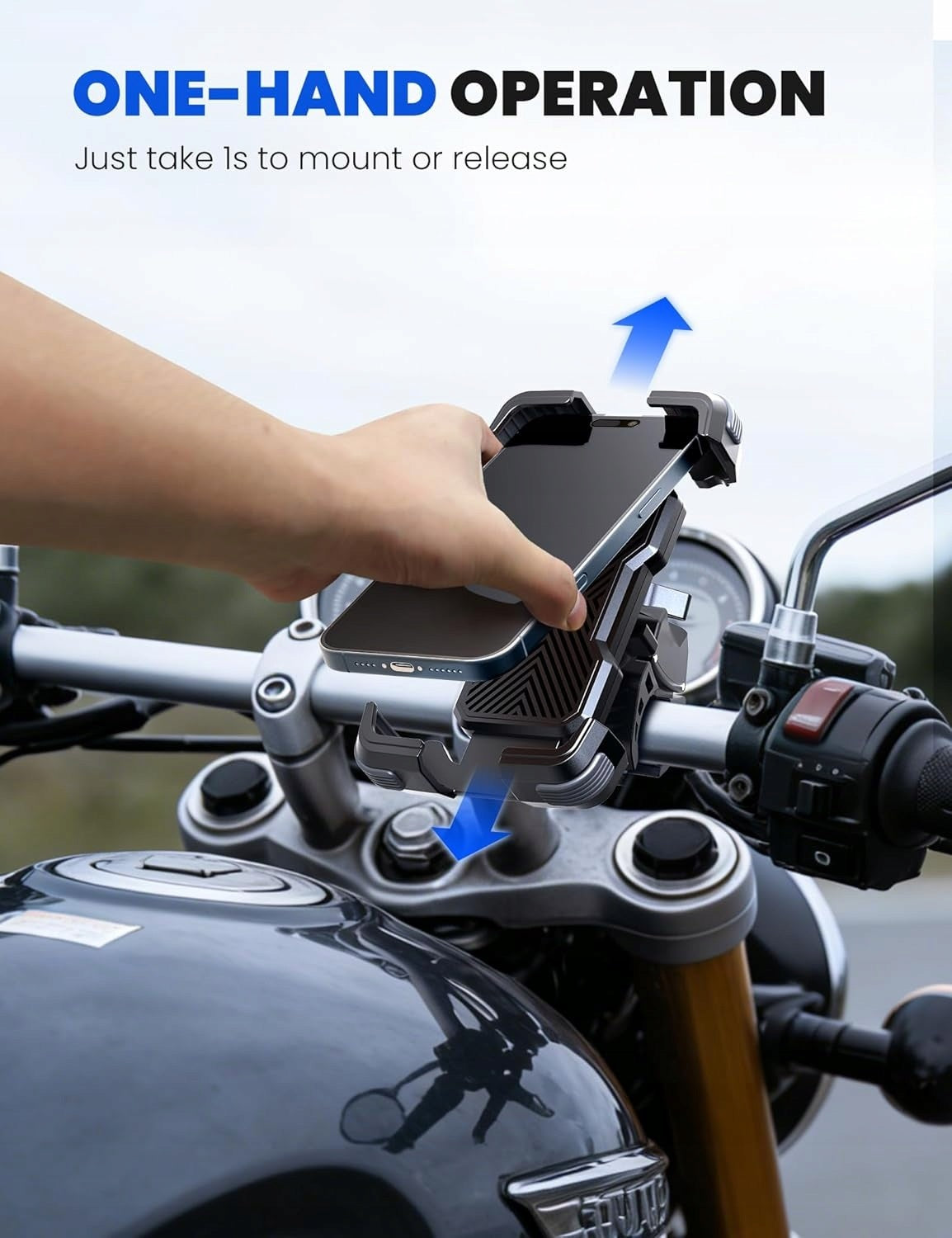 Motorcycle Bicycle Phone Holder Rotary 360 Universal4,7-7,2 inch Brand no brand