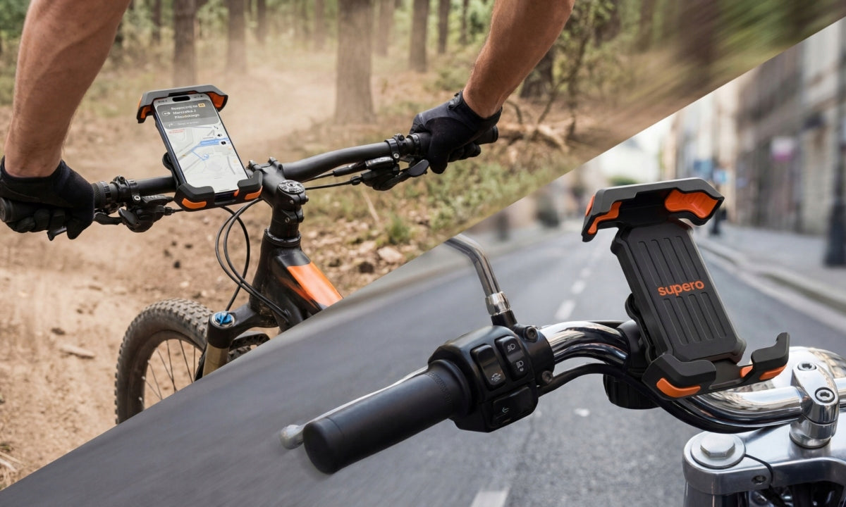 Motorcycle Bike Phone Holder for Bike Anti-Vibration Shock Absorption Packaging status original