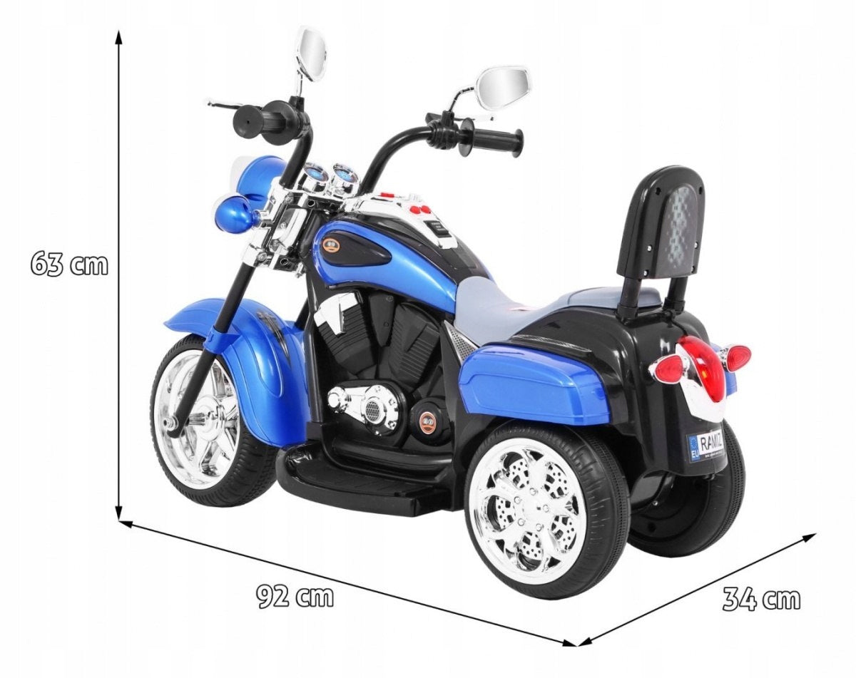 Motorcycle Chopper NightBike Blue Packaging status original