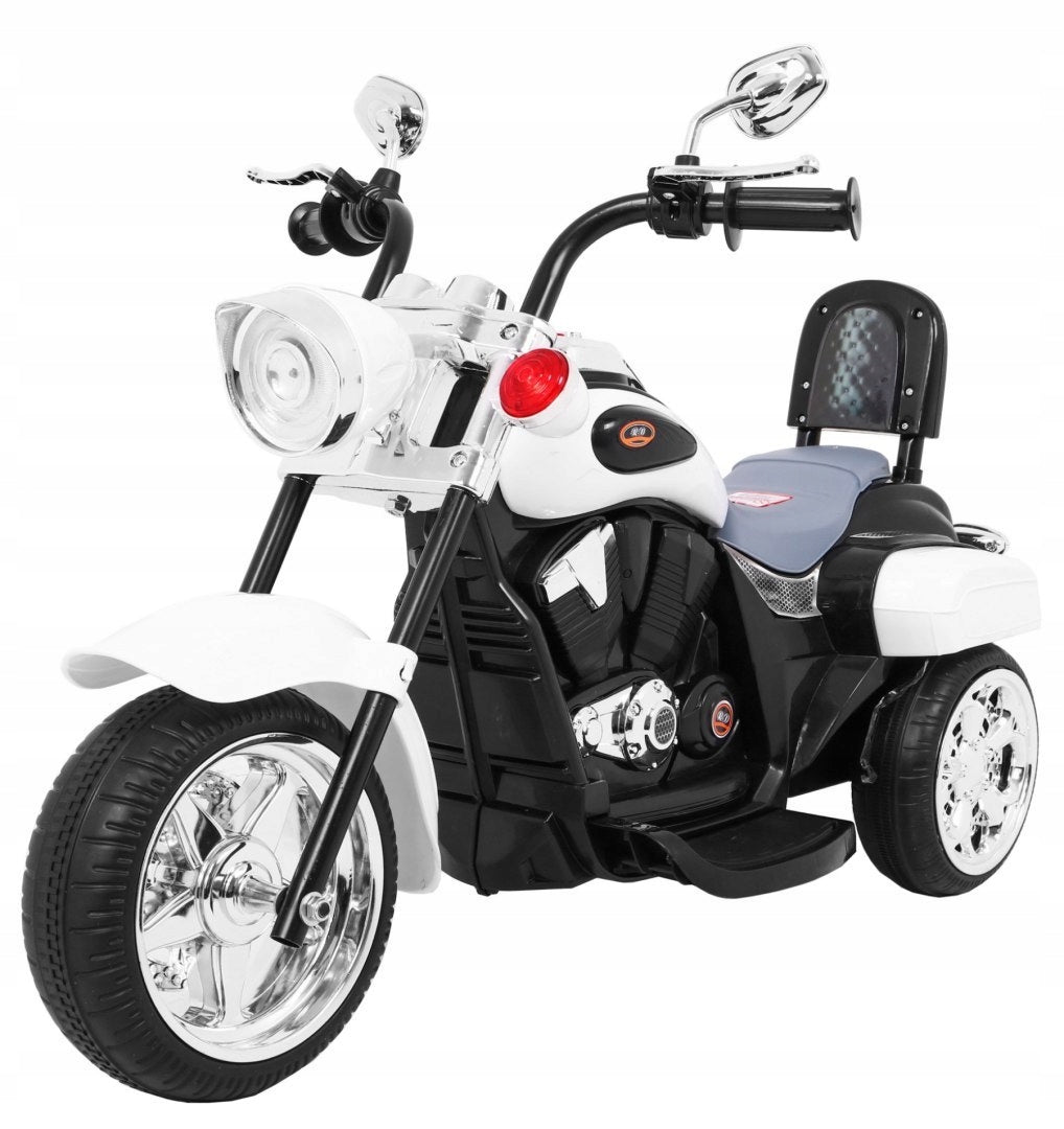 Motorcycle Chopper NightBike White